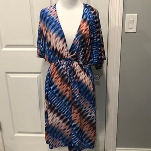 Tie Dye look Swimsuit Cover up